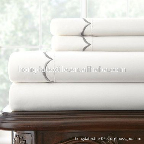 400 Thread count egyptian cotton embroidery design wedding bed sheet